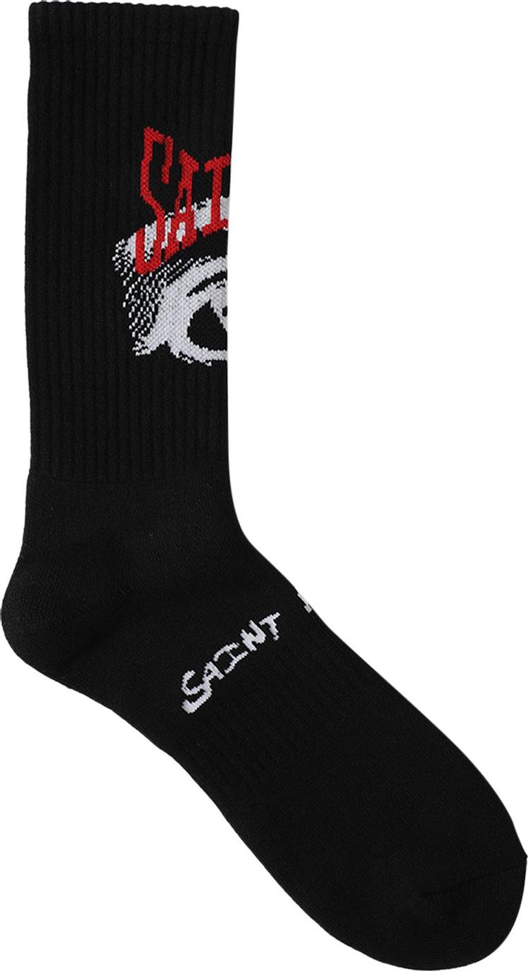 SAINT Mxxxxxx Eye Socks Black