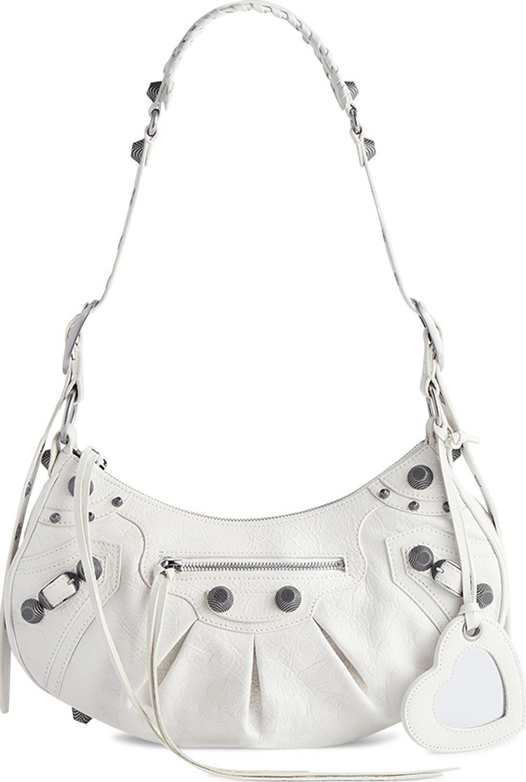 Balenciaga Le Cagole Small Shoulder Bag Optic White