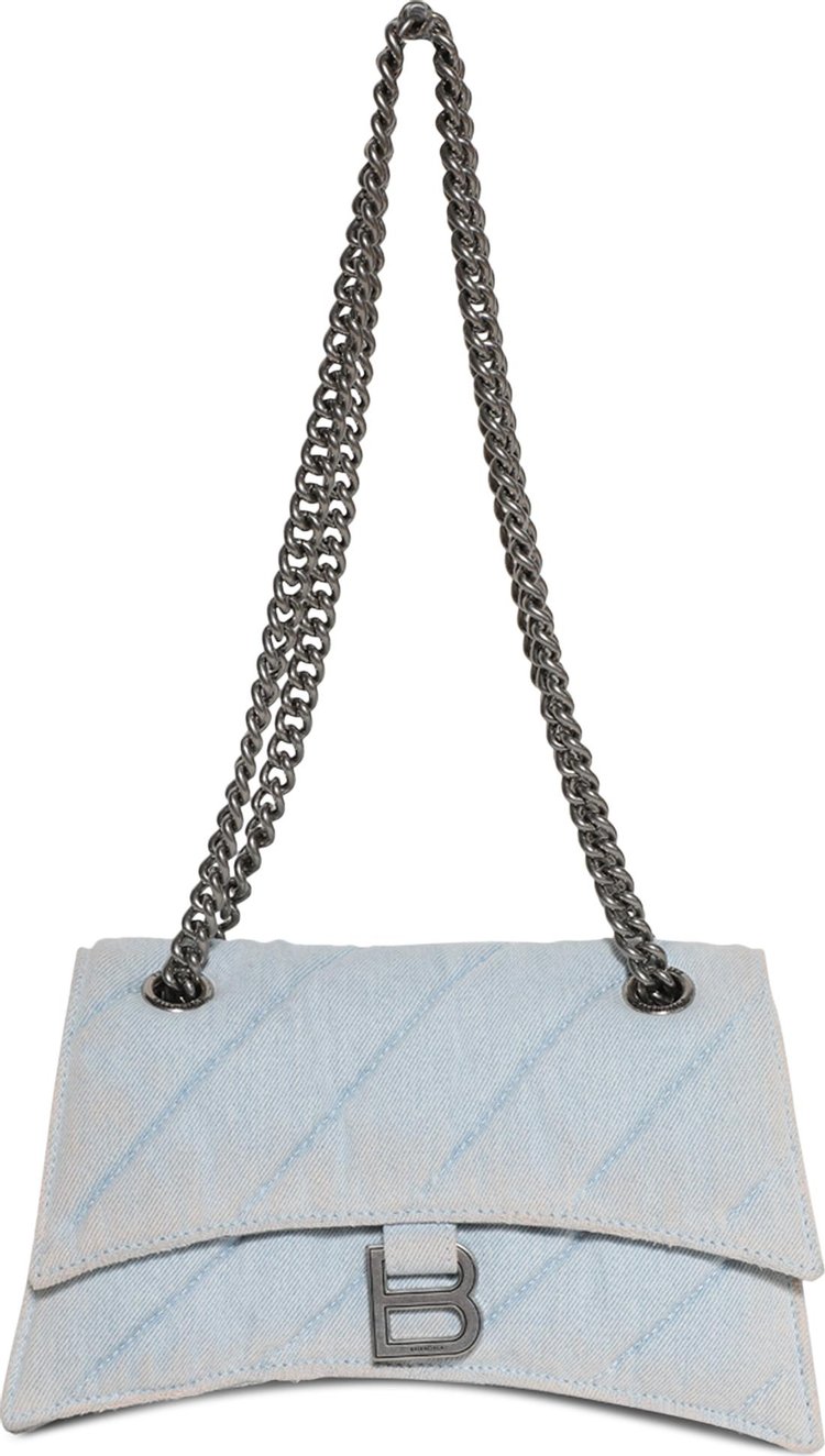 Balenciaga Crush Chain Bag Pale Blue