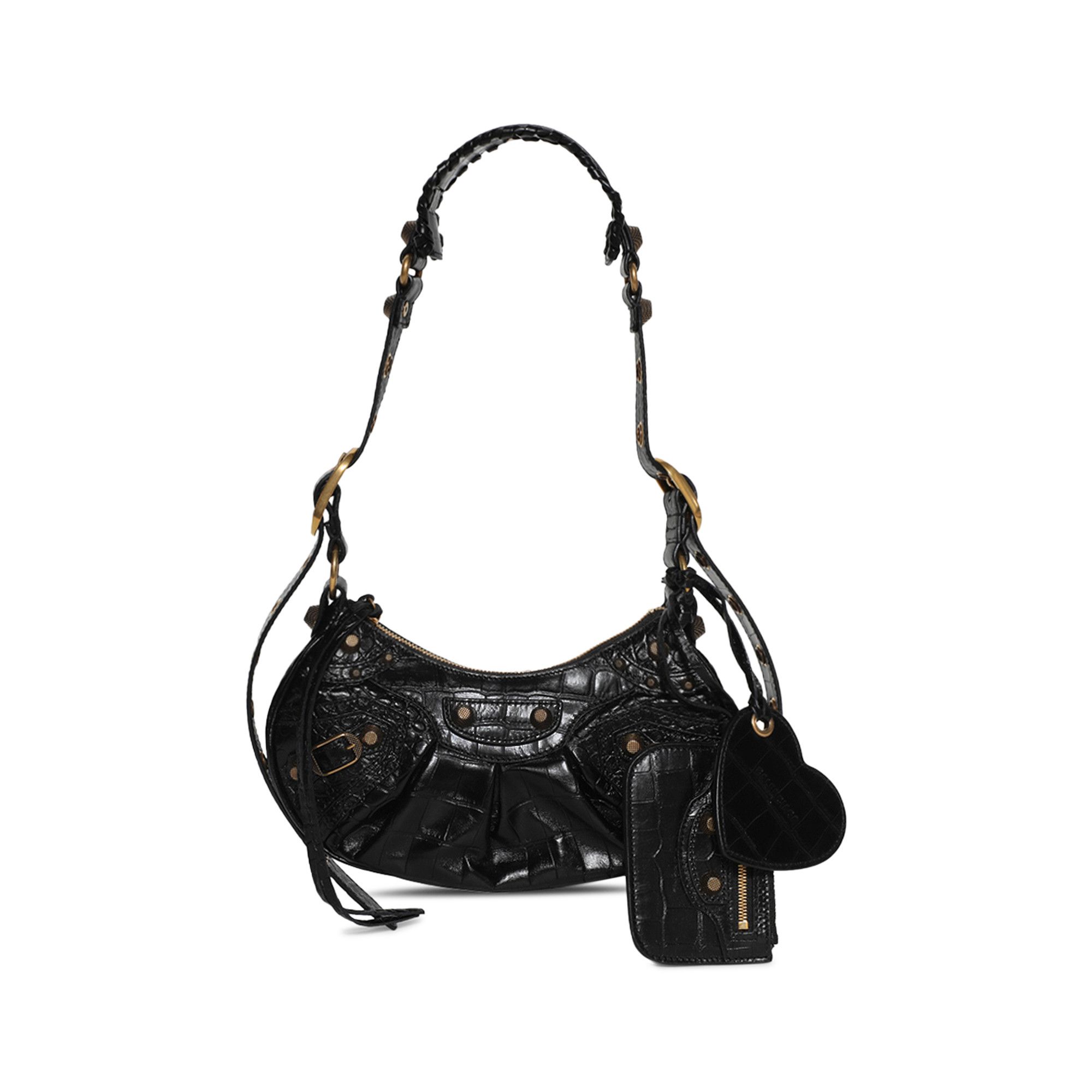 BALENCIAGA｜SHOULDER BAGS (671309 2AAXE 1090) Women's Le Cagole Shoulder Bag Xs in Black | Balenciaga US