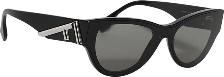 Fendi Cat Eye Sunglasses Shiny BlackSmoke