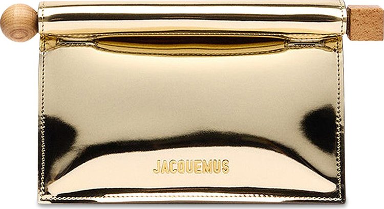 Jacquemus La Petite Pochette Rond Clutch Bag Gold