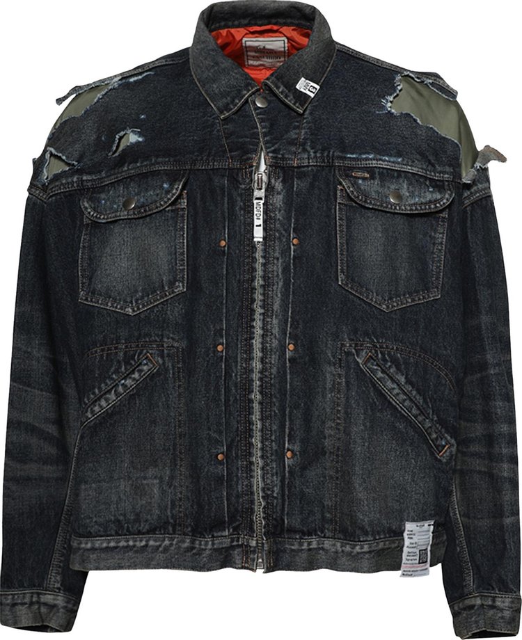 Maison Mihara Yasuhiro Layered Denim Jacket Indigo