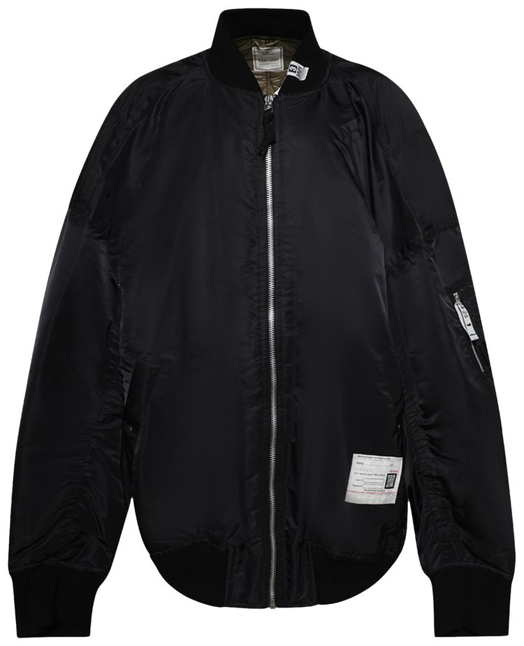 Maison Mihara Yasuhiro Huge Flight Jacket Black
