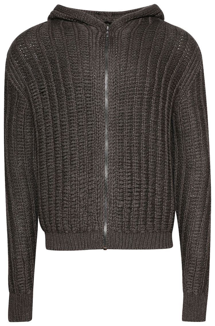 Rick Owens Zipped Hoodie Dust