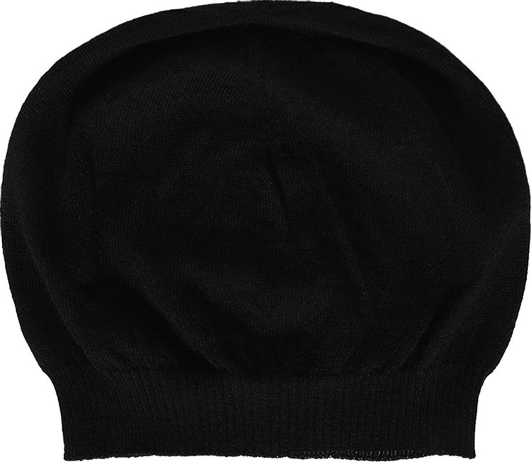 Rick Owens Ribbed Beanie Black