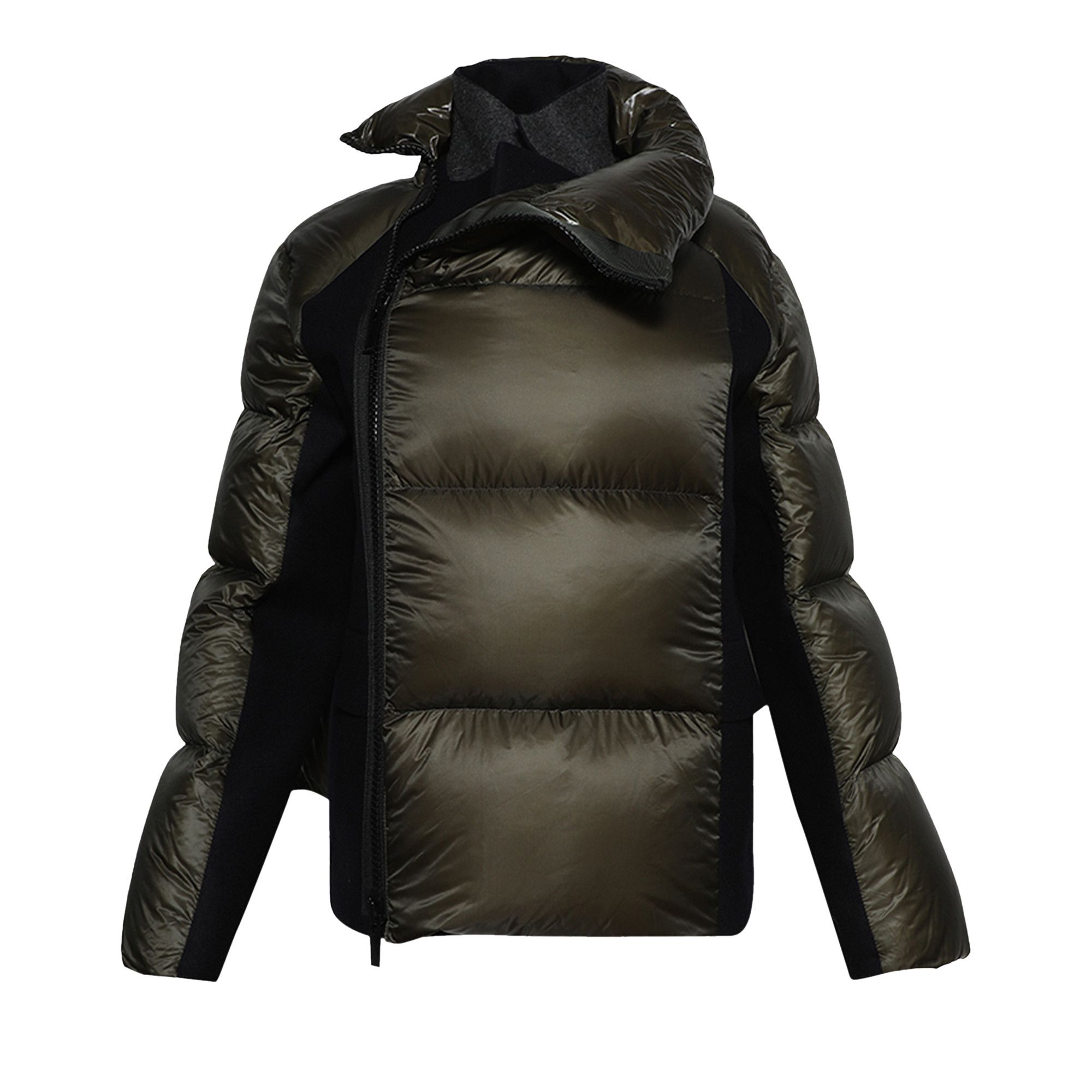 Buy Sacai Ripstop Padded Jacket 'Khaki/Navy' - 24 07463 522 | GOAT