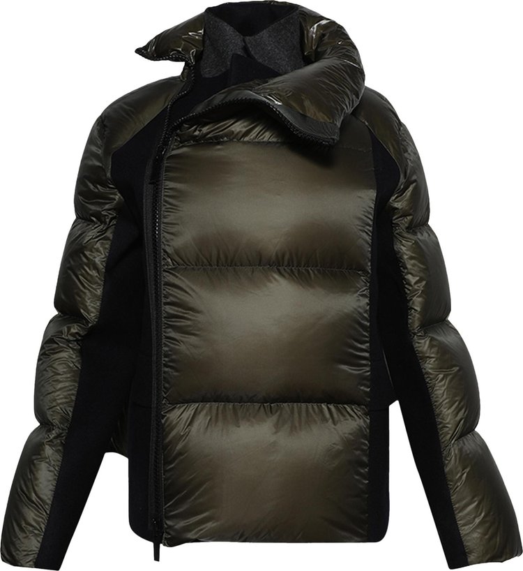 Sacai Ripstop Padded Jacket KhakiNavy