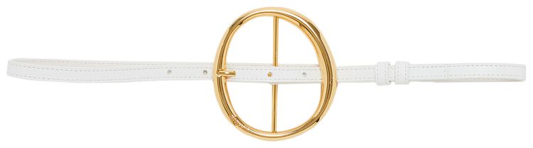 Jacquemus Circle Belt White
