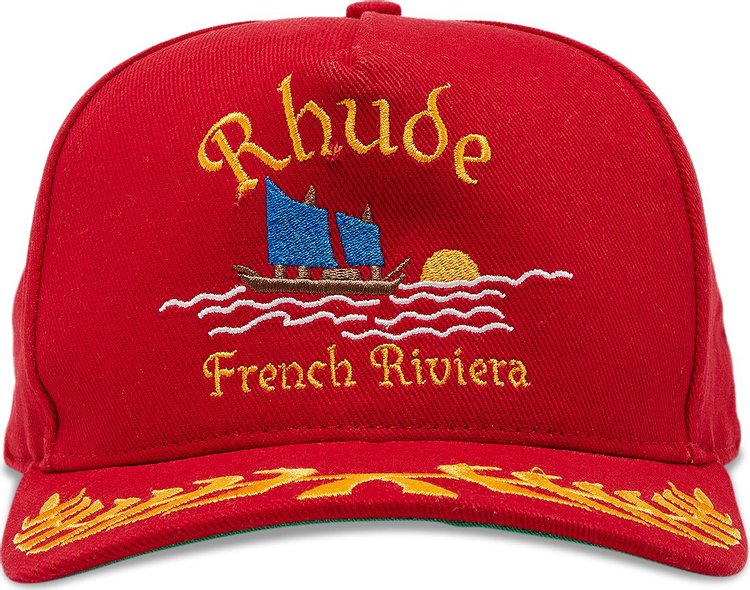 Rhude Riviera Sailing Hat Red