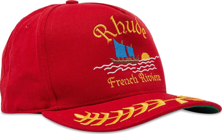 Rhude Riviera Sailing Hat Red