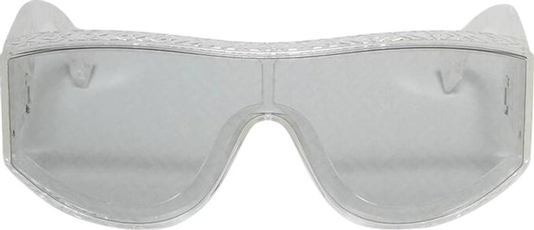 Fendi Lab Shield Sunglasses CrystalSmoke Mirror