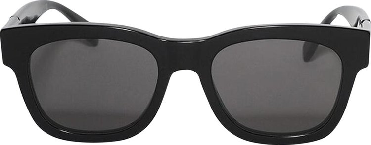 Fendi Square Sunglasses Shiny BlackSmoke