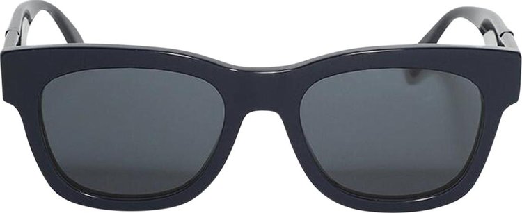 Fendi Square Sunglasses Shiny BlueSmoke