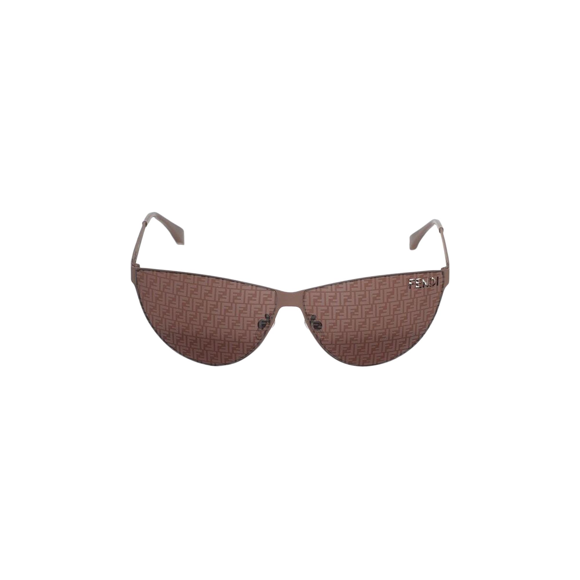 Buy Fendi Cut-Out Sunglasses 'Matte Dark Brown/Gradient