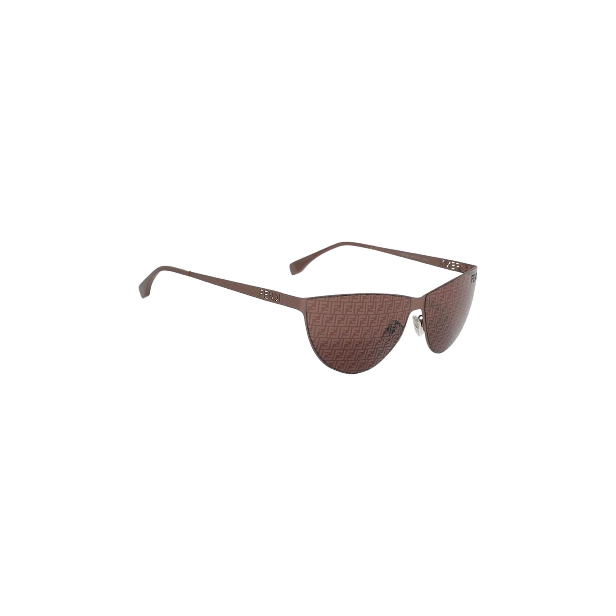 Buy Fendi Cut-Out Sunglasses 'Matte Dark Brown/Gradient