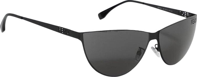 Fendi Cut Out Sunglasses Matte BlackSmoke