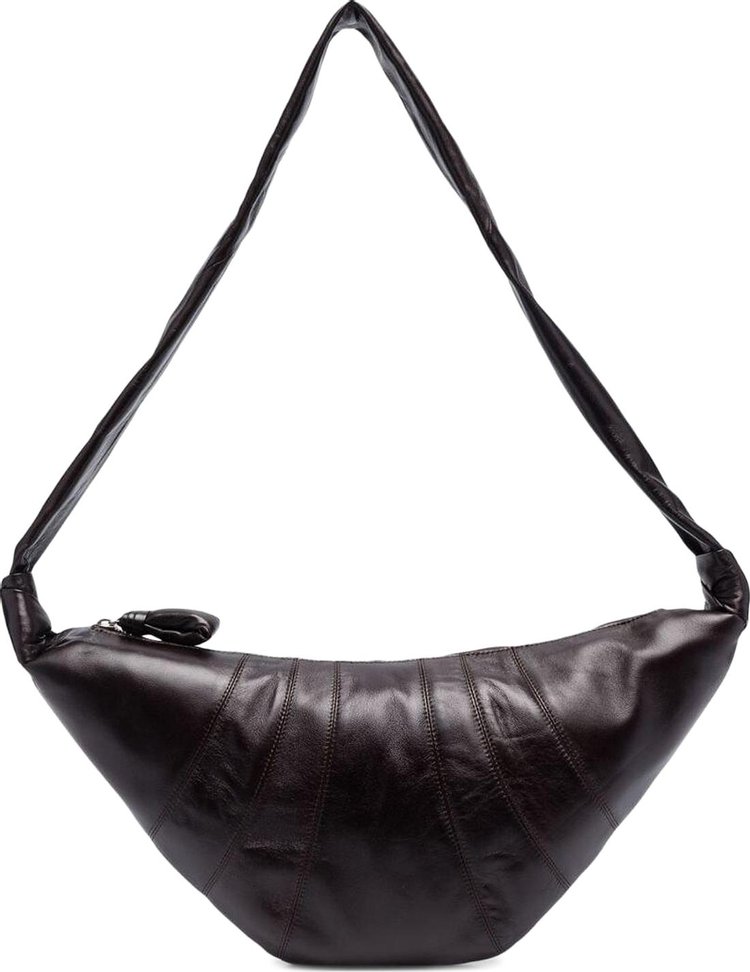 Lemaire Medium Croissant Bag Dark Chocolate