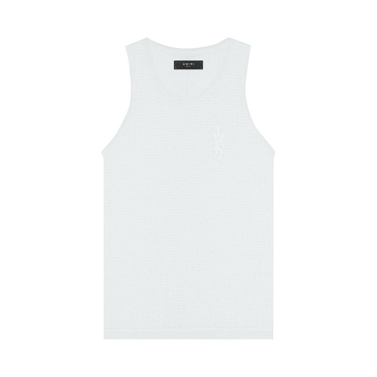 Amiri Waffle Stitch Tank Summer Sand