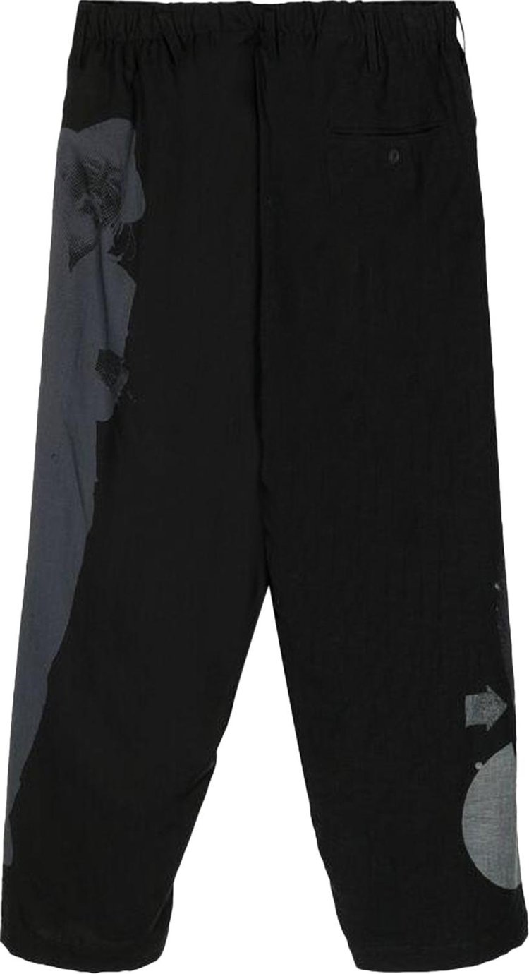 Yohji Yamamoto Pour Homme Pattern Pants Black