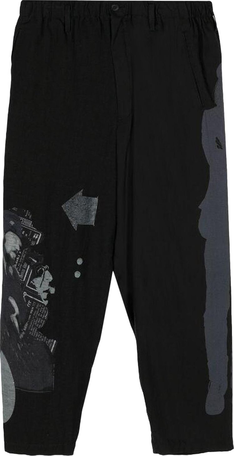 Yohji Yamamoto Pour Homme Pattern Pants Black