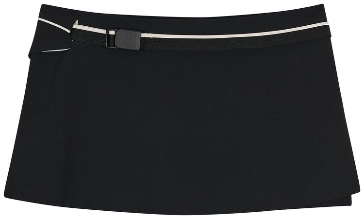 Hyein Seo Cinched Wrap Skirt Black