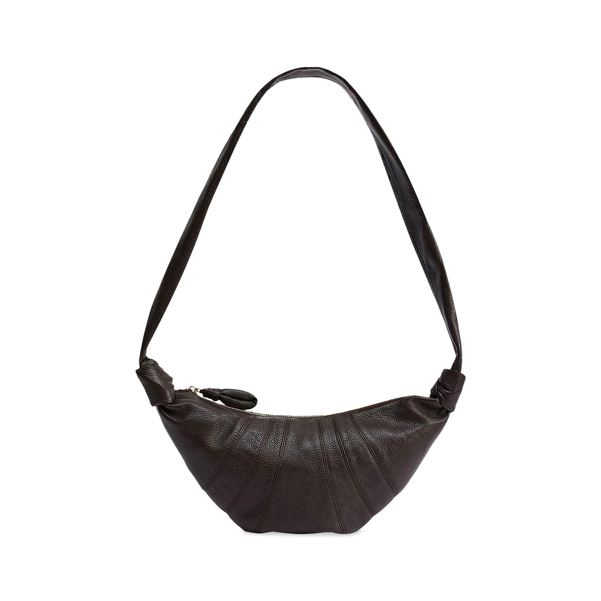 Buy Lemaire Soft Grain Small Croissant Bag 'Dark Chocolate