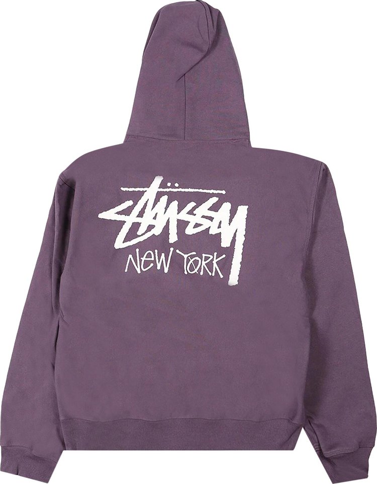 Stussy Stock New York Hoodie Grape