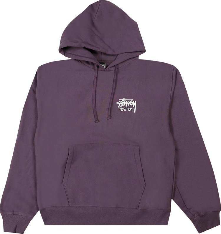 Stussy Stock New York Hoodie Grape