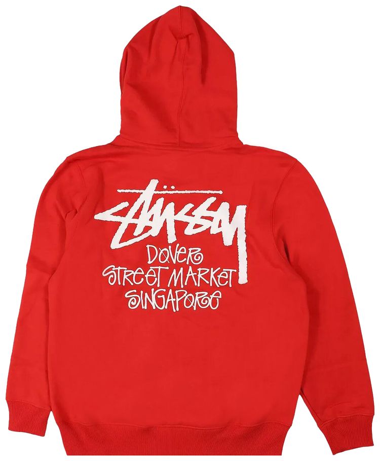 Stussy Stock DSM Singapore Hoodie Red
