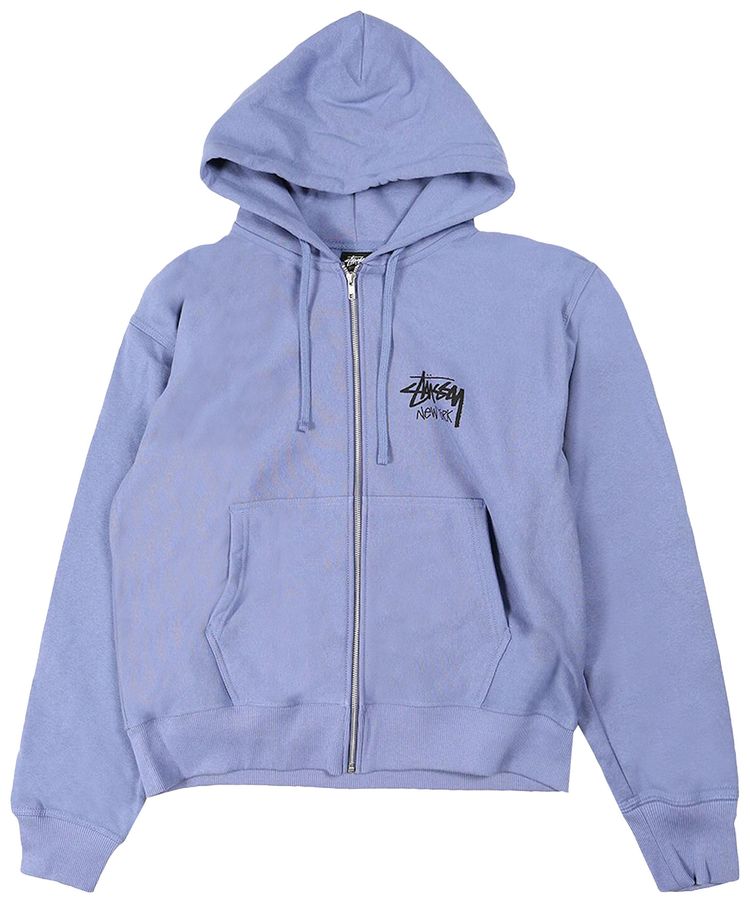 Stussy Stock New York Zip Hoodie Storm