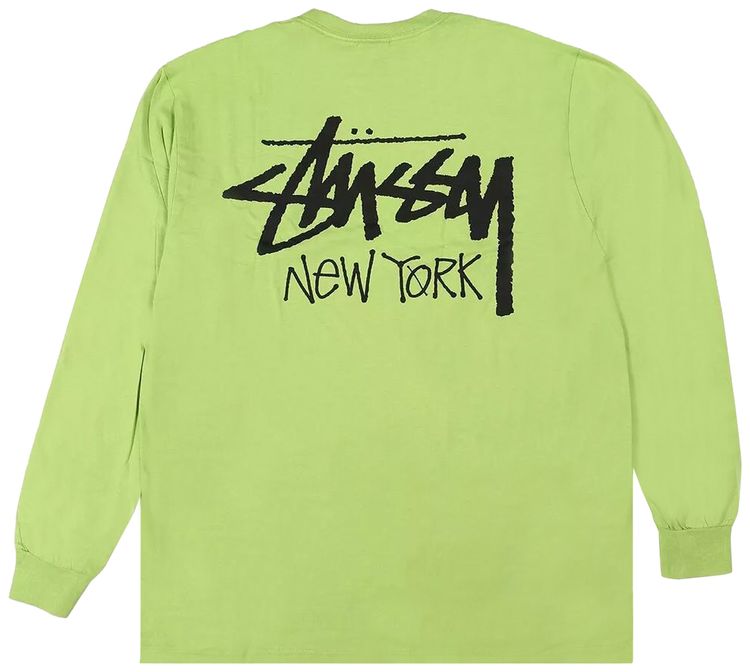 Stussy Stock New York Long Sleeve Tee Tea