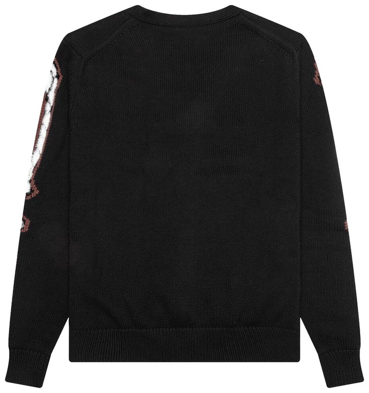 Amiri Leopard Bones Cardigan Black