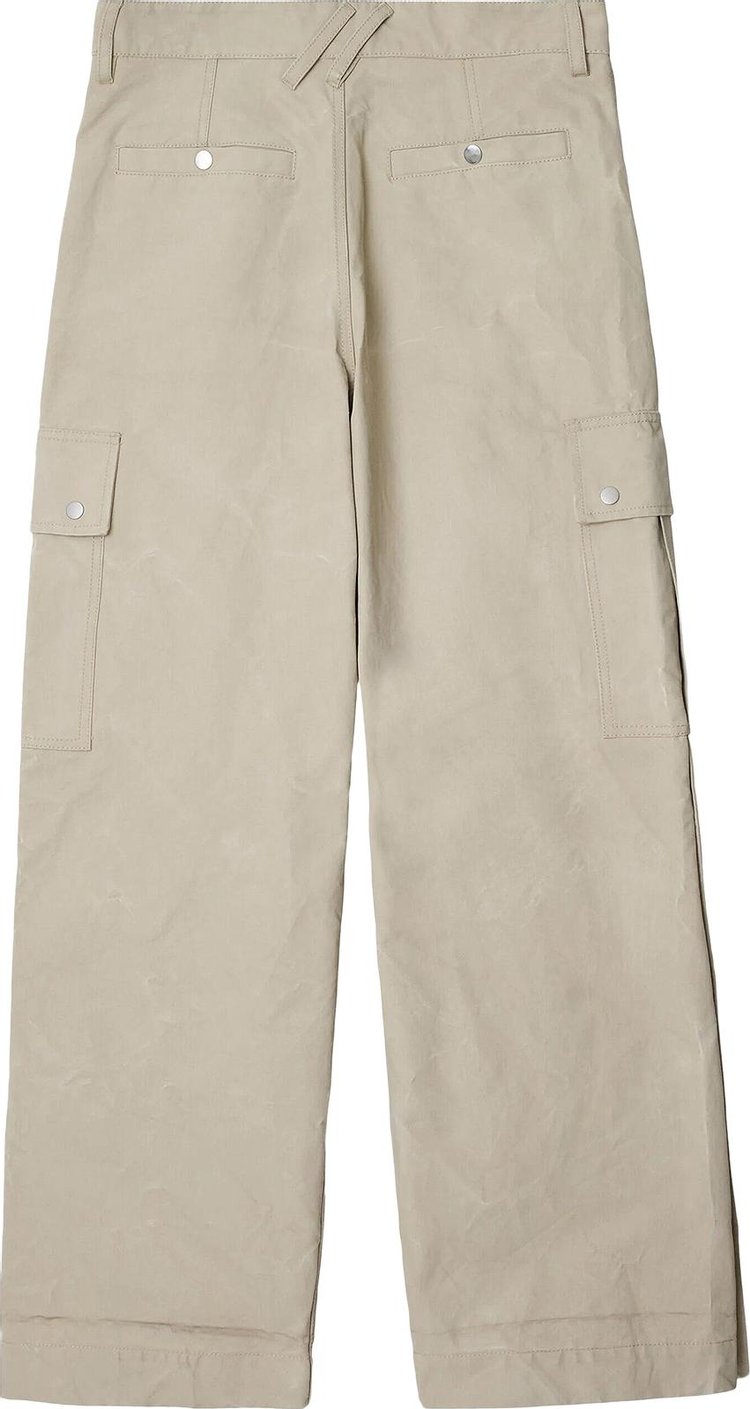 Burberry Wide Leg Cargo Trousers Plaster