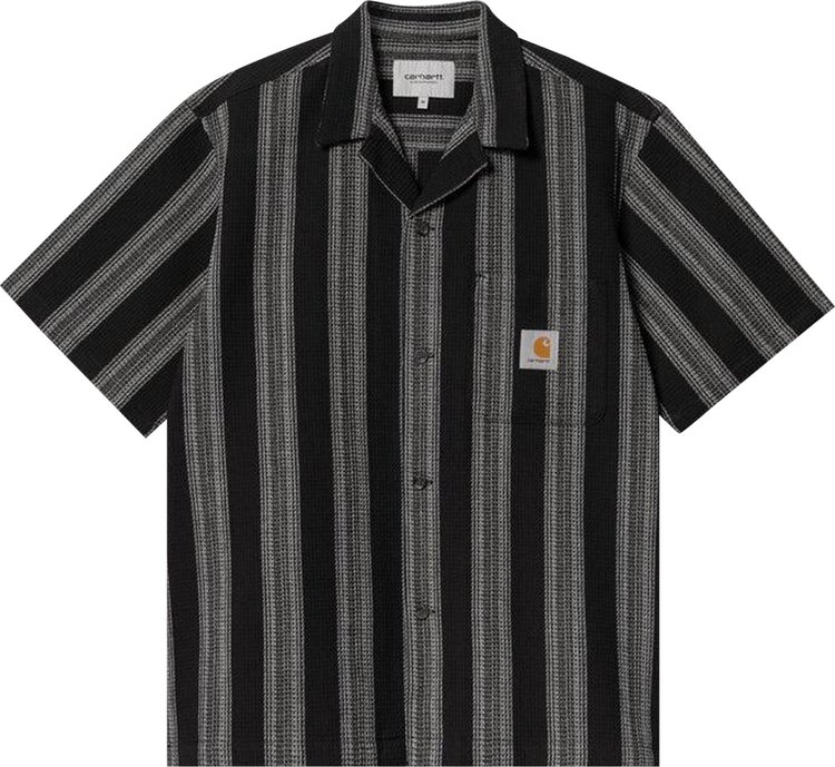 Carhartt WIP Short Sleeve Dodson Shirt Black Stripe