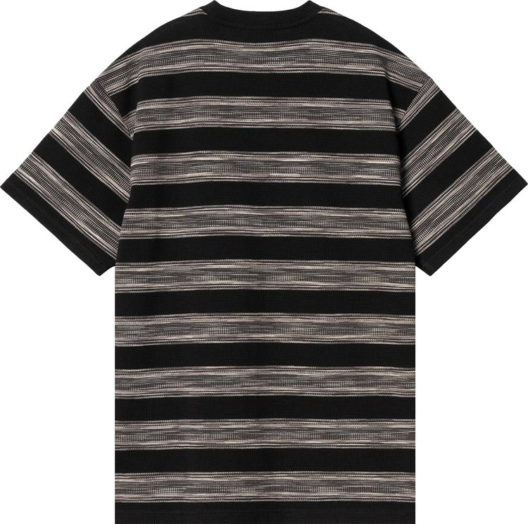 Carhartt WIP Short Sleeve Dodson Pocket T Shirt Black Stripe