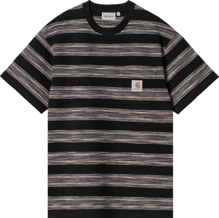 Carhartt WIP Short Sleeve Dodson Pocket T Shirt Black Stripe