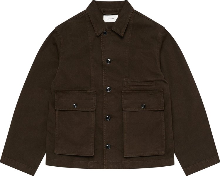 Lemaire Boxy Jacket Espresso