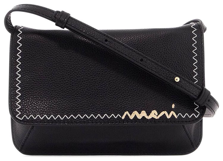 Marni Pochette Mending Bag Black