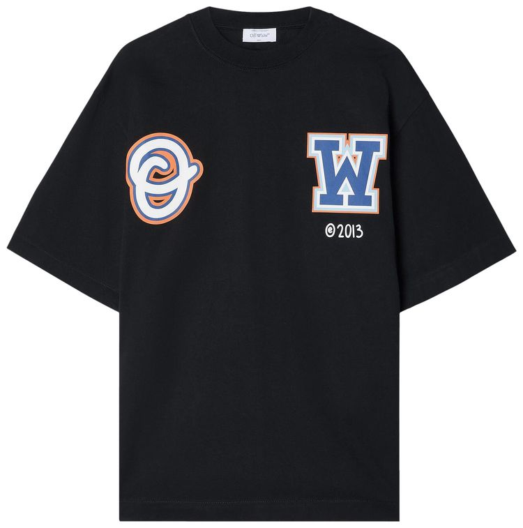 Off White Wiz Skate Short Sleeve Tee Black