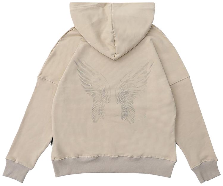 Palm Angels Portrait Pencil Hoodie Light Beige