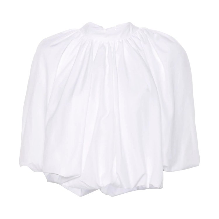 Simone Rocha Back Bow Balloon Top White