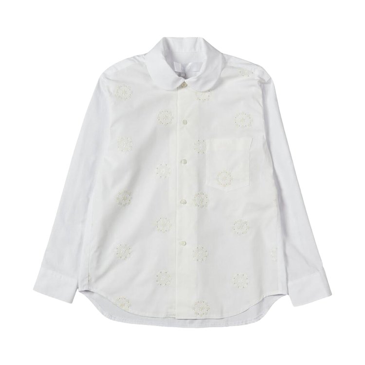 Tao Comme des Garcons Embroidered Blouse White