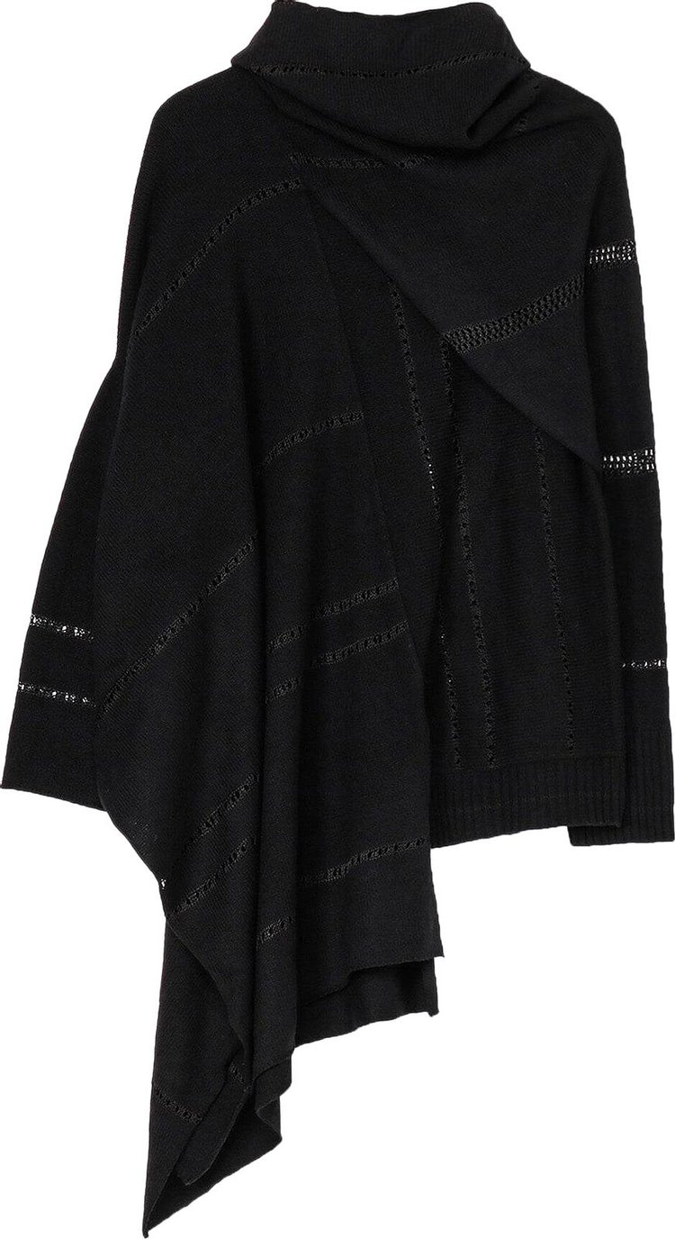 Yohji Yamamoto Asymmetry Flare Pull Over Black