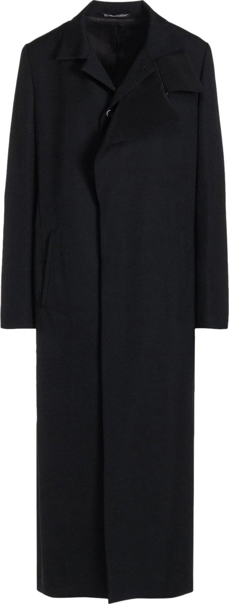 Yohji Yamamoto Double Layered Long Coat Black