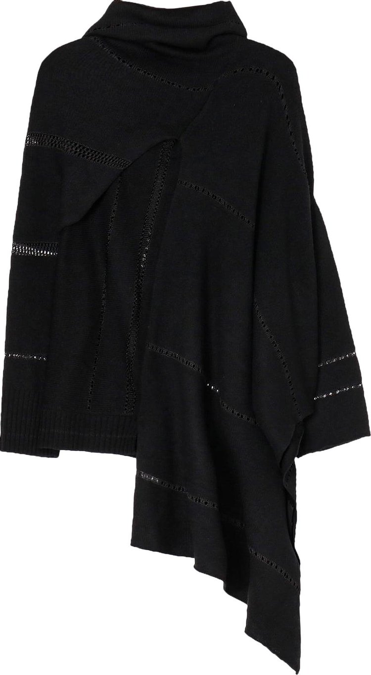 Yohji Yamamoto Asymmetry Flare Pull Over Black