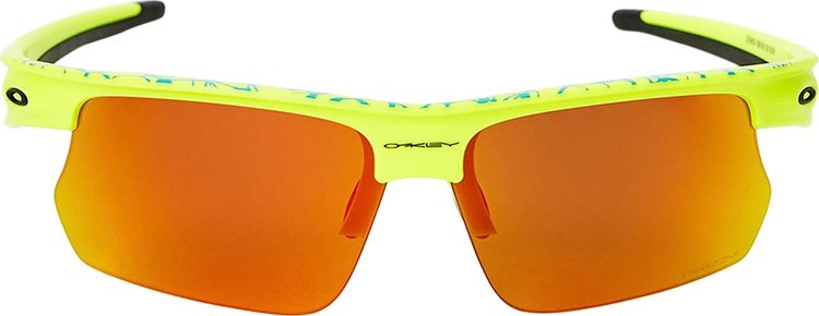 Oakley BiSphaera Inner Spark Sunglasses Matte Tennis Ball YellowCeleste NeuronPrizm Ruby