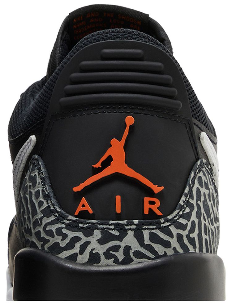 Air Jordan Legacy 312 Low GS Black White Safety Orange