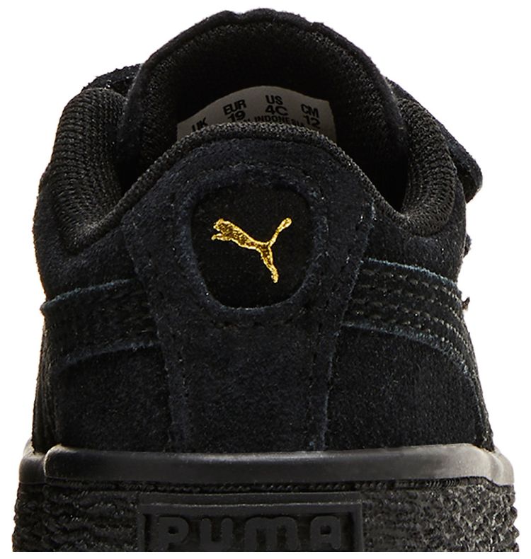 Puma Suede Classic 21 AC Infant Black Gold