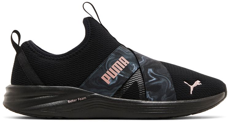 Puma Wmns Better Foam Prowl Slip On Black Rose Gold